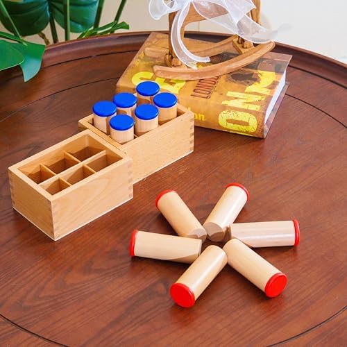 Montessori Sound Cylinders Beechwood, Solid Wood Sound Boxes Montessori Toys for Toddlers & Kids, Sensory Materials for Auditory Development, Wooden Preschool Homeschool Learning Toys Ages 3 4 5 6 - Image 3