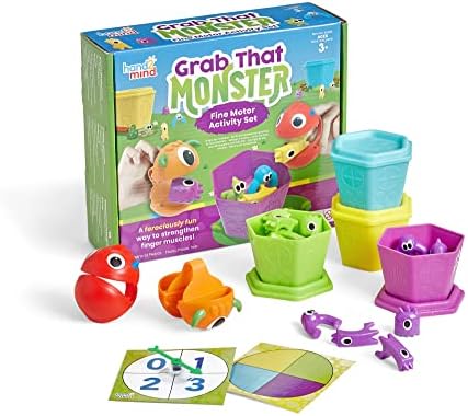hand2mind Grab that Monster Fine Motor Activity Set, Ages 3+ by hand2mind