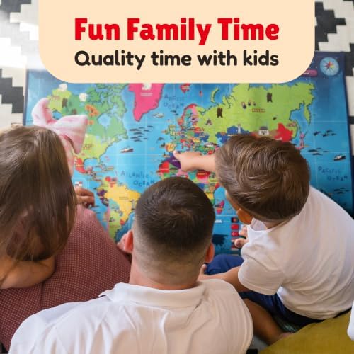 BEST LEARNING i-Poster My World - Interactive Talking World Map for Kids - Image 5