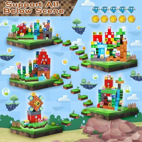 ToyUnited Magnetic Blocks-150 PCS Build Adventure Game Castle World Set - Magnetic Building Cubes Stacking, STEM Montessori Sensory Toys for Kids Boys Girls Ages 3+ Birthday Gifts - Image 3