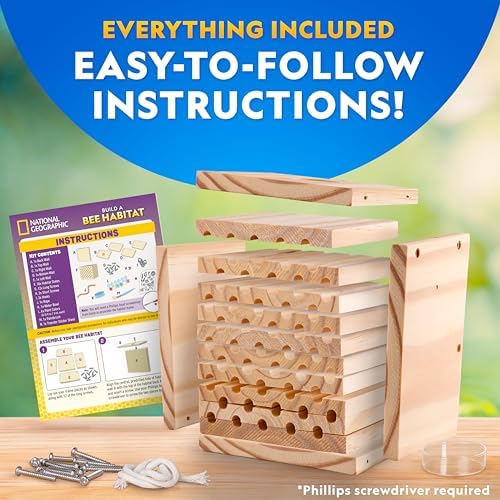 National Geographic Build a Bee Habitat Nature Craft Kit for Kids - Image 3
