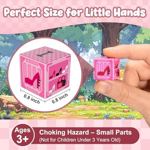 ADAH 216PCS Magnetic Building Blocks for Girls, Pink Princess STEM Toys for Ages 4-8, Creative Educational Building Toys for 3-6 Year Olds, Magic Blocks for Kids - Image 5