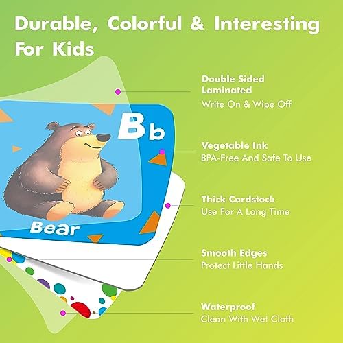 Hebayy 72 PCS Memory Matching Game, Alphabet & Numbers Matching Cards for Toddlers 36 Pairs Memory Cards for Preschool 4 5 6 Years Old - Image 3