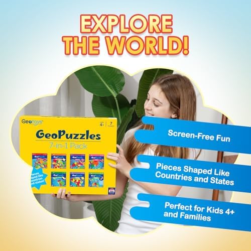 GeoPuzzle Country-Shaped 7-in-1 Box Jigsaw Puzzles, Puzzle for Kids - Image 4