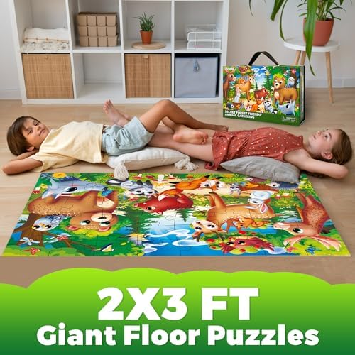 Giant Floor Puzzles for Kids Ages 4-6 - 2x3 Feet Extra-Thick 48 Pieces - Image 5