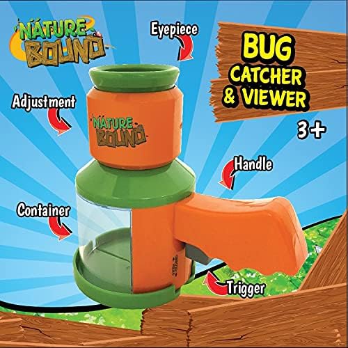 Nature Bound Bug Catcher and Viewer for Outdoor Exploration of Insects - Includes Handy Trigger Design - for Boys and Girls Medium - Image 3
