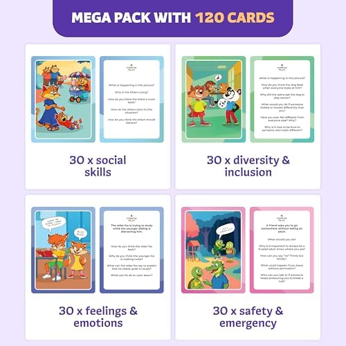 Who What Why Mega Pack Conversation Cards, Speech Therapy Game, Ages 4+ - Image 3
