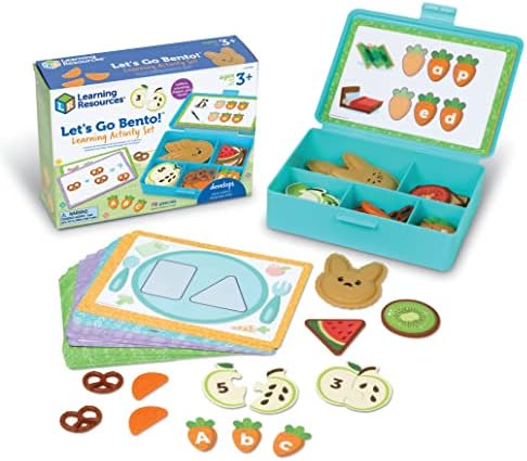 Learning Resources Let's Go Bento! Learning Activity Set - 78 Pieces, Ages 3+, Preschool Activities, Toddler Toys, Feelings and Emotions, Fine Motor Skills by LearningResources