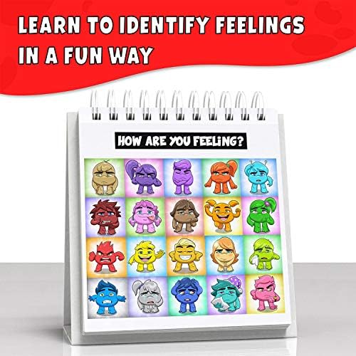 Feelings Flipbook for Kids - Learn 20 Emotions & 6 Coping Skills (Monsters) - Image 2