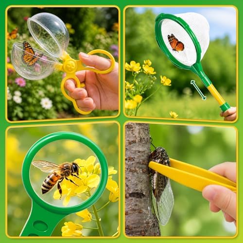 Kids Bug Catcher Kit Outdoor Explorer Set Educational Nature Toy Ages 3-12 - Image 4