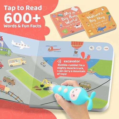 QuTZ Talking Pen: 2 Board + 6 Phonics Books, 600+ Words, 700+ Games (2+) - Image 3