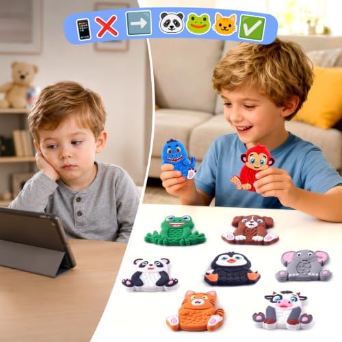 12 Pack Animal Sensory Toys for Kids Toddlers, Textured Silicone Fidget Toys, Quiet Travel Toys for Airplane, Car Rides, Preschool & Home Sensory Play, Classroom Calm Corner Toys - Image 5