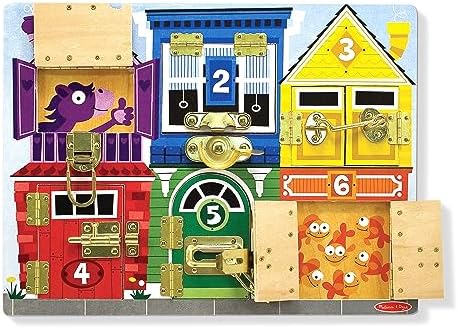 Melissa & Doug Latches Wooden Activity Board - Montessori Busy Board for Preschool Toys, Sensory Toys for Kids, Learning Resources for Ages 3+ - Image 4