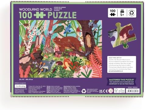 Mudpuppy - Woodland World 100 Piece Jigsaw Puzzle for Kids - Image 3
