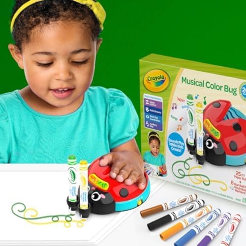 Crayola Musical Color Bug, Toddler Sensory Toy, Ladybug Toy for Kids, Arts & Crafts, Gifts for Toddlers, Ages 2, 3, 4 - Image 6