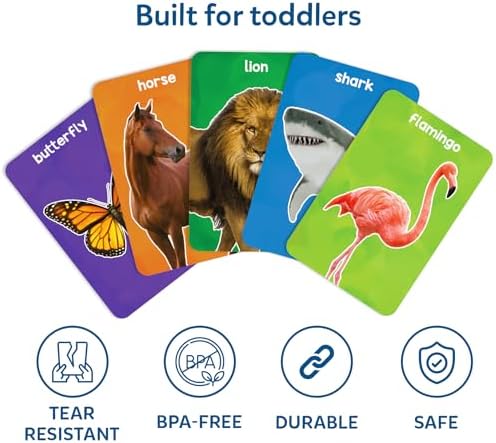 Skillmatics First 100 Animals – Flash Cards for Toddlers, Montessori Game - Image 5