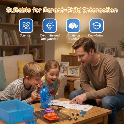 STEM Educational Toy Science Kits for Kids, Electric Bubble Machine, DIY Circuit Connections, Educational Fun Toy Gift for Children Boys Girls Ages 3 4 5 6 7 8 9 10 11 12 - Image 2