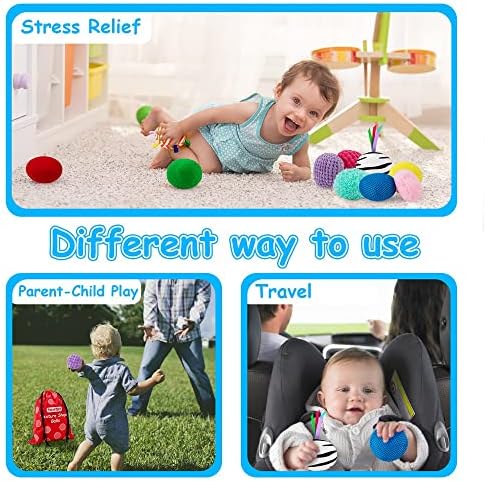 Baby Sensory Texture Ball Toy Set,10Pcs Montessori Toys for Babies 6-12 Months,Develop Fine Motor & Sensory Play for Newborns’ Early Learning,Fidget Stress Toys for Autism/Anxiety Relief. - Image 6
