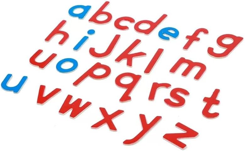 Premium Montessori Small Moveable Alphabet – 255 Red & Blue Print Letters in Wooden Box, Phonics & CVC Word Building Set, Early Reading Language Materials for Kids 3-6, Homeschool Classroom - Image 4