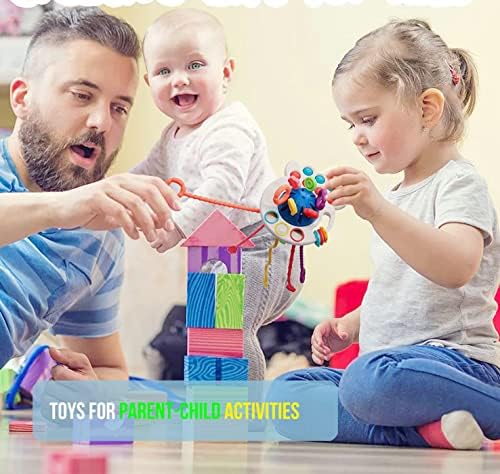 Baby Toys 6 to 12 Months,Montessori Toys for 1 Year Old Boy Girl Baby Sensory Toys for Babies 12-18 Months Pull String Toys for Christmas and Birthday Gifts Infant,Toddlers - Image 3