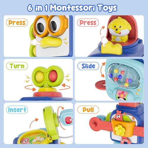 OSIMILY Toys for 1 Year Old Boy, Busy Cube Montessori Toys for 1+ Year Old,Sensory Toys for Toddlers 1-3,Fine Motor Skills Educational Toys,Birthday Gift for Baby Aged 6, 9, 10, 12, 18 Months - Image 3