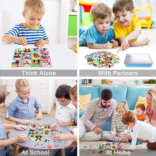 LELEMON Puzzles for Kids Ages 4-6,Dog 60 Piece Puzzles for Kids Ages 4-8 - Image 4
