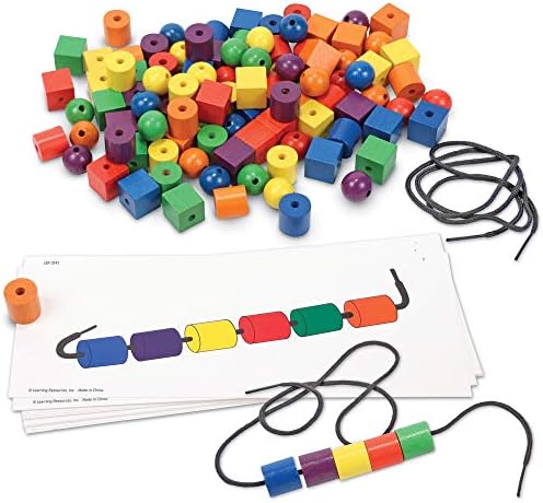 Learning Resources Beads & Pattern Cards Activity Set - Image 3