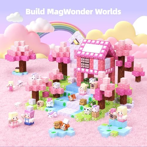 GobiDex 200PCS Magnetic Blocks Kid Building Toys for 3+ Years Old Girls - Image 5