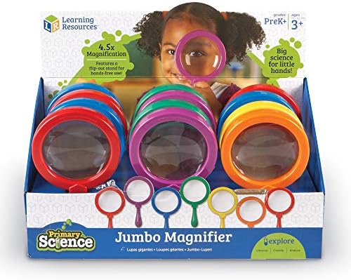 Learning Resources Primary Science Jumbo Magnifiers, Set of 12 by LearningResources