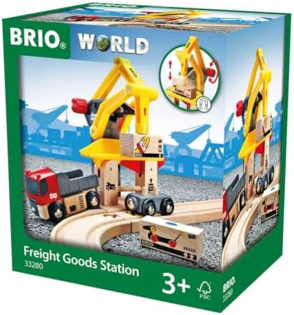 BRIO World - 33280 Freight Goods Station | Versatile Toy Train Set for Kids | Interactive Play | Sustainable Wood Construction | Ideal for Toddlers Aged 3 and Up - Image 3