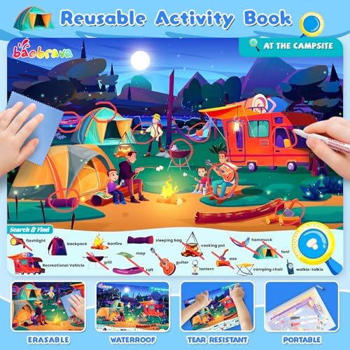 Baobrava Search and Find Game Books, Preschool Learning Activities for Kids - Image 3