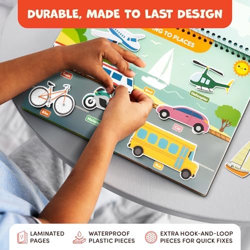 Preschool Busy Book for Toddlers 3-5, Educational Montessori Activity Toy - Image 5