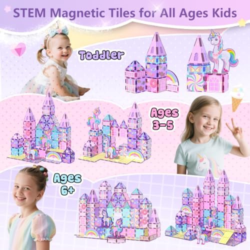 GobiDex Magnetic Building Blocks Unicorn Toys for Girls Age 4-6 - Image 4