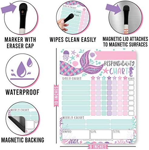 Magnetic Chore Chart for Kids Dry Erase Reward Chart for Home and Classroom - Image 5
