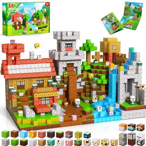 ToyUnited 300PCS Magnetic Blocks - Magnetic Building Blocks, Stacking Magnet Cubes Toys, STEM Montessori Sensory Game Toys for Kids Boys and Girls Ages 3 4 5 6 7 8 9 10+ Birthday Gifts by BuildCreateExplore