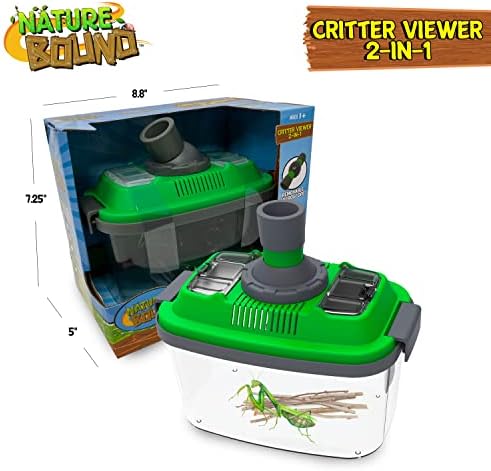 Nature Bound 2-in-1 Habitat with Microscope for Insects and Other Critters, Includes Lid and Removable Portable Microscope - Image 2