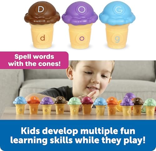 Learning Resources Mini Letter Scoops - Toddler Learning Toys, ABC Letter Matching Game, Alphabet Toy for Toddlers, Toddler Preschool Toys, Alphabet Puzzle, ABC Letters for Kids, Educational Puzzle - Image 3
