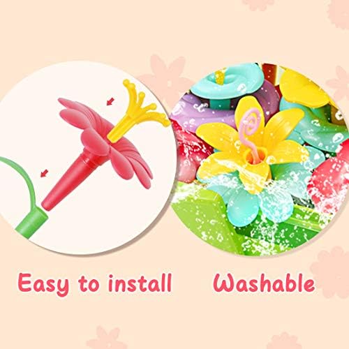 VERTOY Gifts for 3 4 5 6 Year Old Girls, Flower Garden Building Toys Set for Toddlers, STEM Preschool Activities and Gardening Pretend Playset, Stacking Game for Age 3+ Little Kids - Image 5