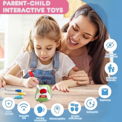 Talking Flash Cards for Kids 336 Words Reusable Writing & Drawing Phonics Learning Toys, Montessori Autism Sensory Speech Therapy Toys, Ideal Learning Toys for 2-6 Year Old Girls Boys - Image 5