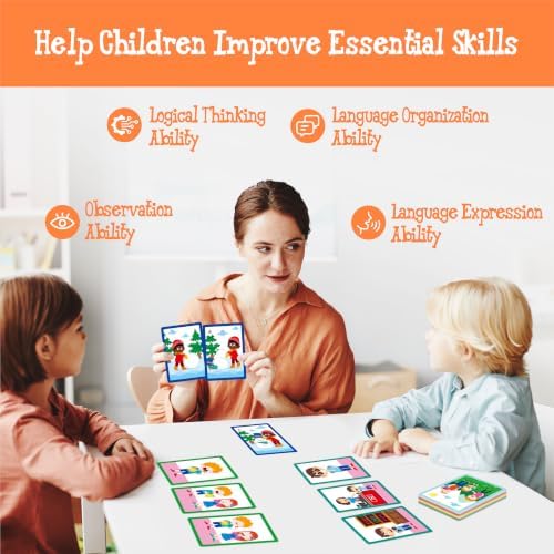 3-Scene Sequencing Cards, 72 PCS Order and Logic Card for Kids - Image 4