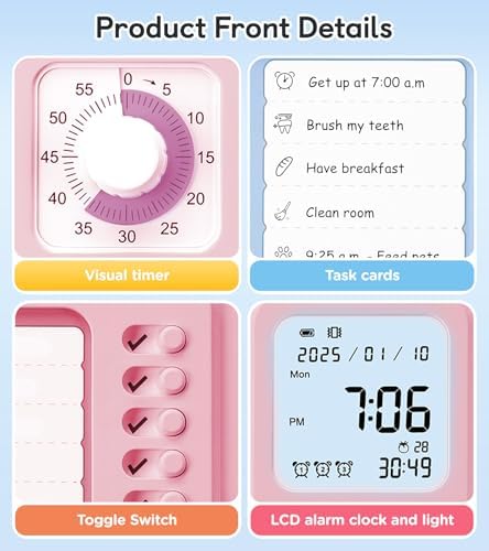 3-in-1 Visual Timer & ADHD Tool for Kids|Adults - Image 3