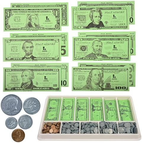Learning Advantage Classroom Money Kit, Set of 950 Bills and Coins by LEARNINGADVANTAGE