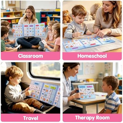 Visual Schedule for Kids, 170 Magnetic Visual Cards & Tri-Fold Magnetic Board, Daily Routine Chart for Autism ADHD, Toddler Morning Bedtime Chore Planner for Home Classroom, Visual Routine Board for Nonverbal Special Needs Children - Image 7