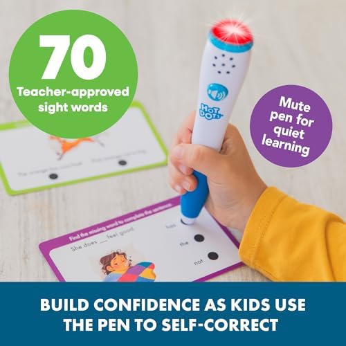 Educational Insights Hot Dots® Sight Words Card Set - Learn to Read Activities for Kids, Includes 26 Double-Sided Cards, Reading Games, Reading Tools, Gift for Ages 4+ - Image 5