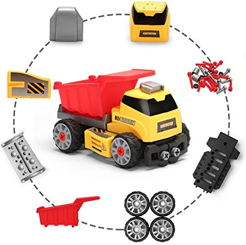 Mobius 7-in-1 Take-Apart Construction Truck Set with Drill, Ages 3+ - Image 4