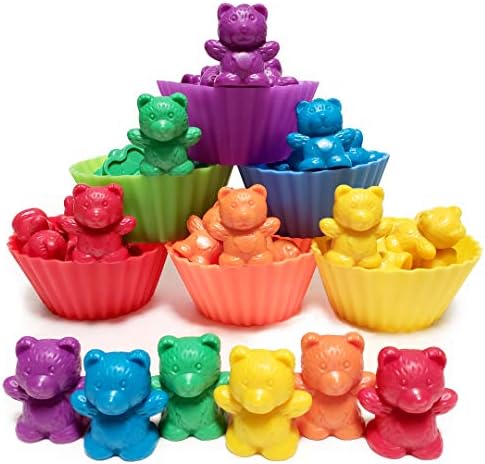 Cute & Cuddly Counting Bears - Sort, Count, Match & Play with 48pc + eBook by KIDSKORNERTOYS
