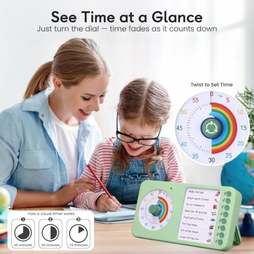2-in-1 Visual Timer ADHD with Planning Board, to-Do List & Checklist - Image 3