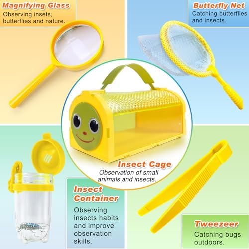Bug Catcher Kit & Outdoor Explorer Kit for Kids, 10 Pcs Bug Catching Kit - Image 4