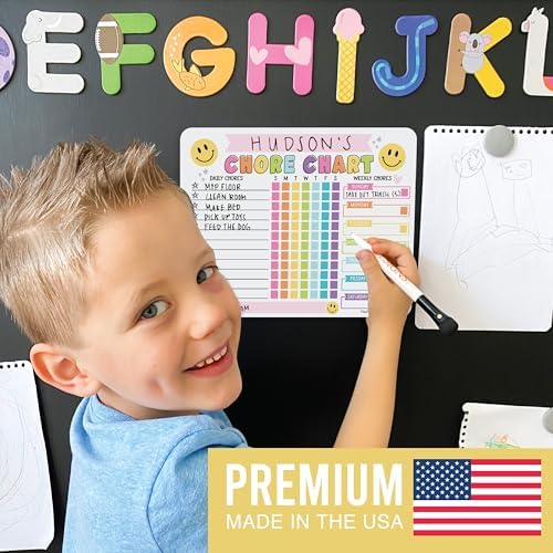 Magnetic Chore Chart for Kids Dry Erase Reward Chart for Home and Classroom - Image 4