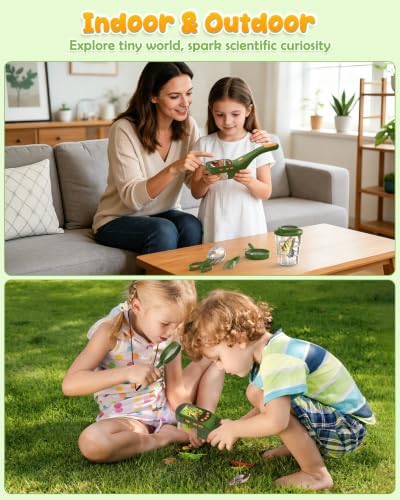 Bug Catcher for Kids,Kids Microscope,3-in-1 Insect Catching Kit for Kid - Image 6